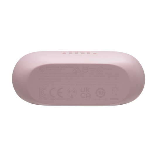 JBL Wave Buds 2 - Pink - True Wireless Noise Cancelling Earbuds - Bottom